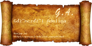 Gönczöl Adelina névjegykártya